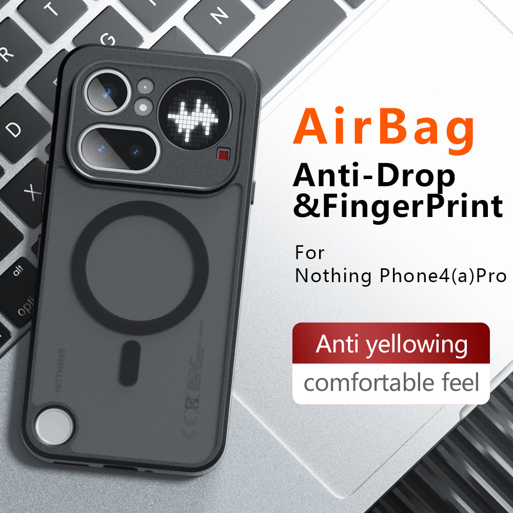 Θήκη MagSafe για Nothing Phone (4b), Techsuit, PureFrost, Μαύρο Σατινέ