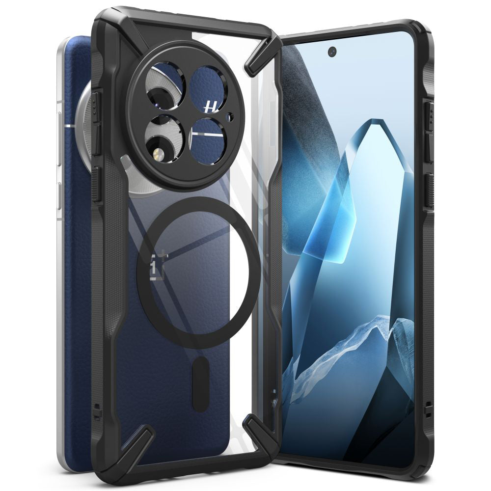 Θήκη MagSafe για OnePlus 13, Ringke, Fusion X, Μαύρη