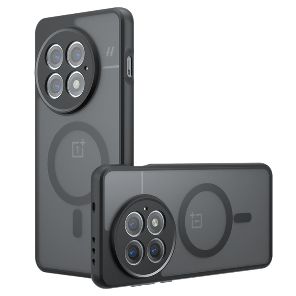 Θήκη MagSafe για OnePlus 13, Techsuit, PureFrost, Μαύρο Σατινέ