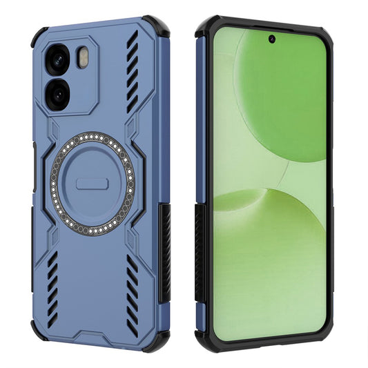 MagSafe Case for Oppo A6 4G, Techsuit, ArmorMag, Blue