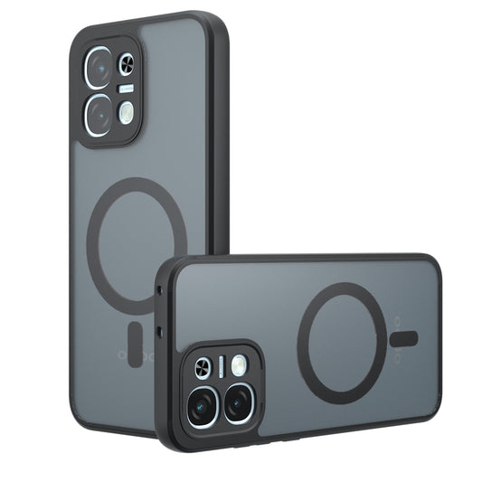 Θήκη MagSafe για Oppo A6 Pro 5G / A6 Pro 4G, Techsuit, PureFrost, Μαύρο Σατινέ