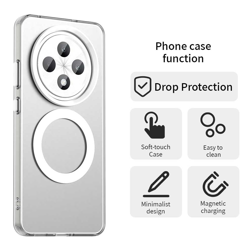 Θήκη MagSafe για Oppo Reno12 FS 5G / Reno12 FS 4G / Reno12 F 4G / Reno12 F, Techsuit, CandyCase, Λευκό