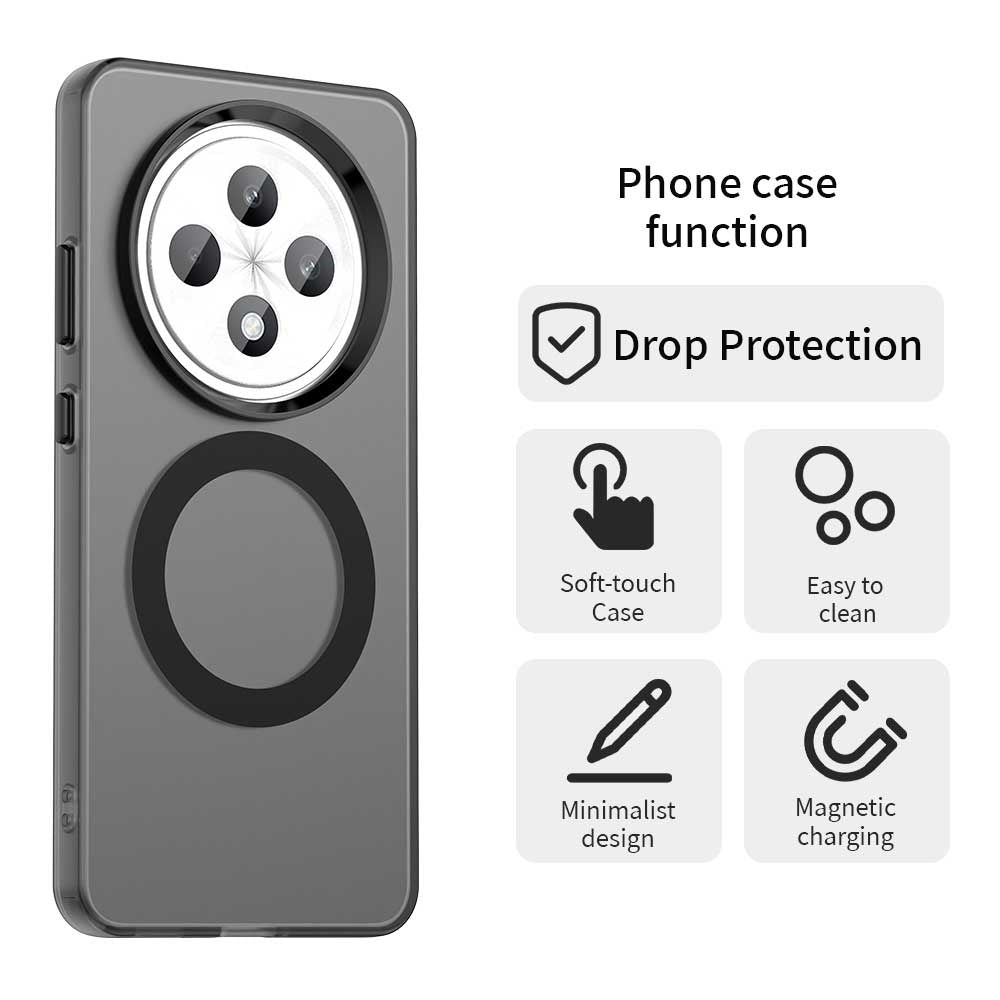 Θήκη MagSafe για Oppo Reno12 FS 5G / Reno12 FS 4G / Reno12 F 4G, Techsuit, CandyCase, Μαύρο