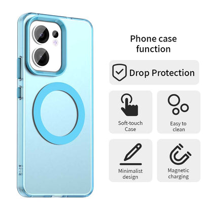 Θήκη MagSafe για Oppo Reno13 FS 5G / Reno13 F 4G / Reno13 F, Techsuit, CandyCase, Μπλε