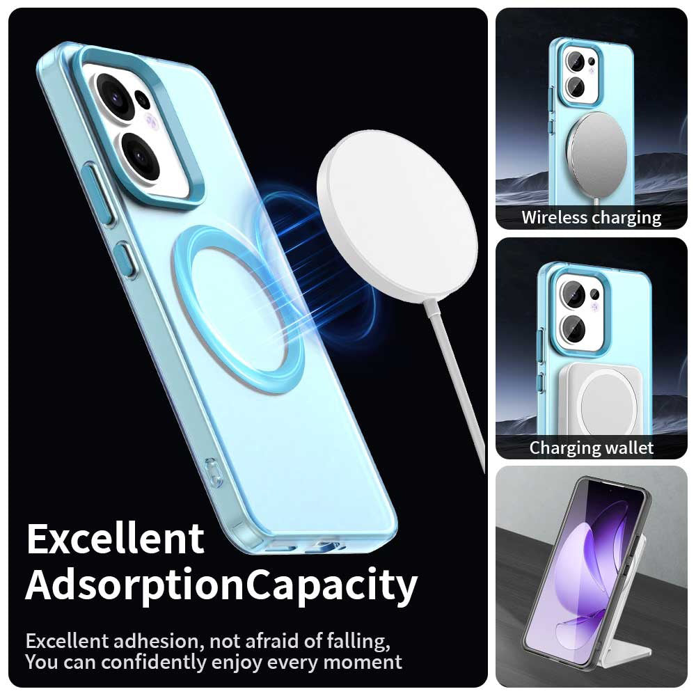 Θήκη MagSafe για Oppo Reno13 FS 5G / Reno13 F 4G / Reno13 F, Techsuit, CandyCase, Μπλε