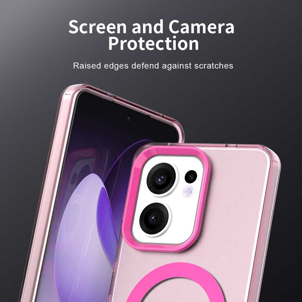Θήκη MagSafe για Oppo Reno13 FS 5G / Reno13 F 4G / Reno13 F, Techsuit, CandyCase, Ροζ