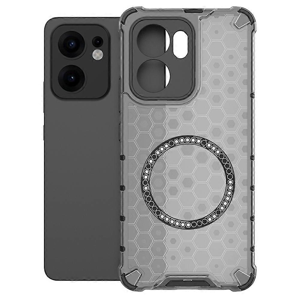 Θήκη MagSafe για Oppo Reno13 FS 5G / Reno13 F 4G / Reno13 F, Techsuit, HoneyComb Shield, Μαύρο