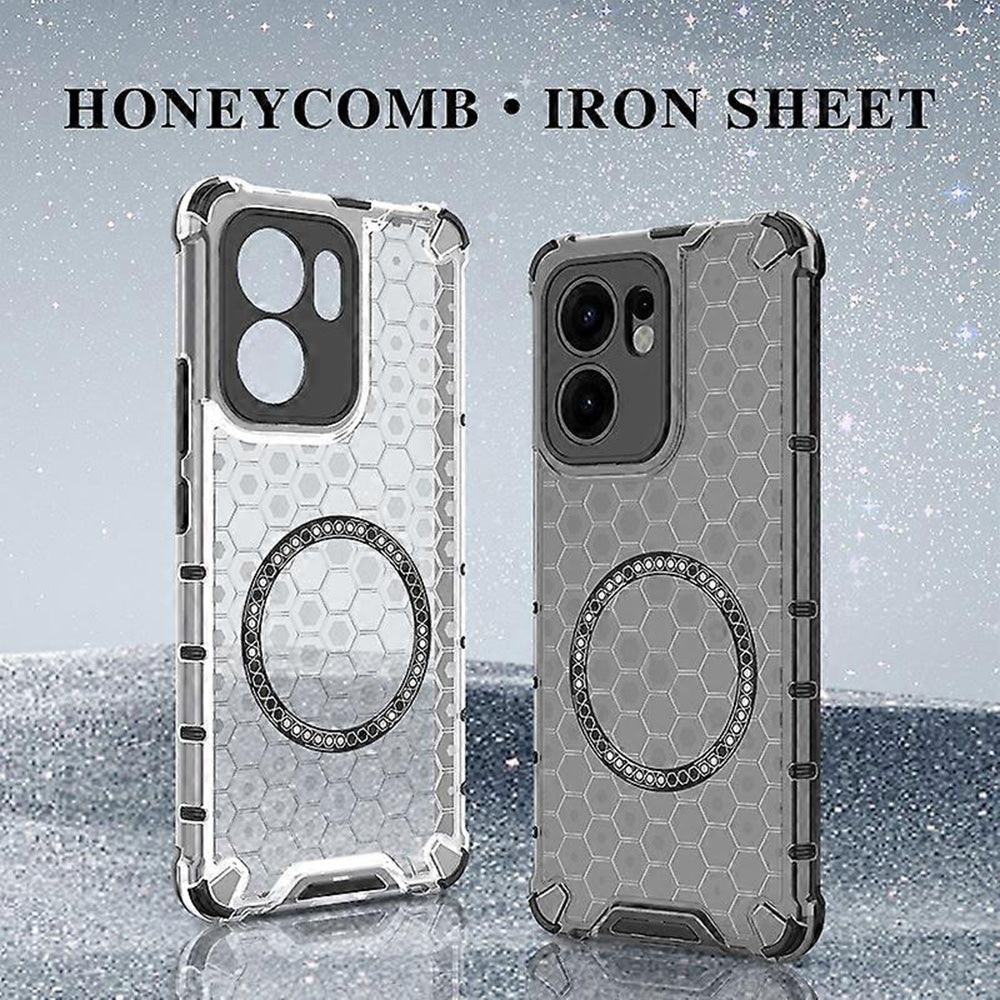 Θήκη MagSafe για Oppo Reno13 FS 5G / Reno13 F 4G / Reno13 F, Techsuit, HoneyComb Shield, Μαύρο