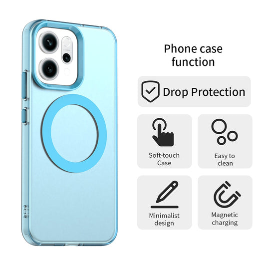 Θήκη MagSafe για Oppo Reno16 F / Reno16 FS, Techsuit, CandyCase, Μπλε