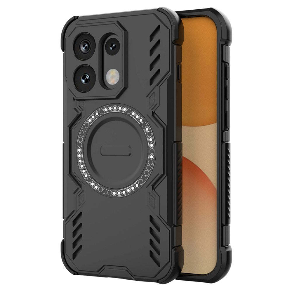 Θήκη MagSafe για Oppo Reno16 / Reno16 Pro, Techsuit, ArmorMag, Μαύρη