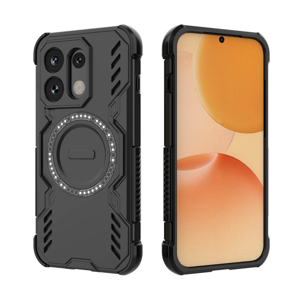 Θήκη MagSafe για Oppo Reno16 / Reno16 Pro, Techsuit, ArmorMag, Μαύρη