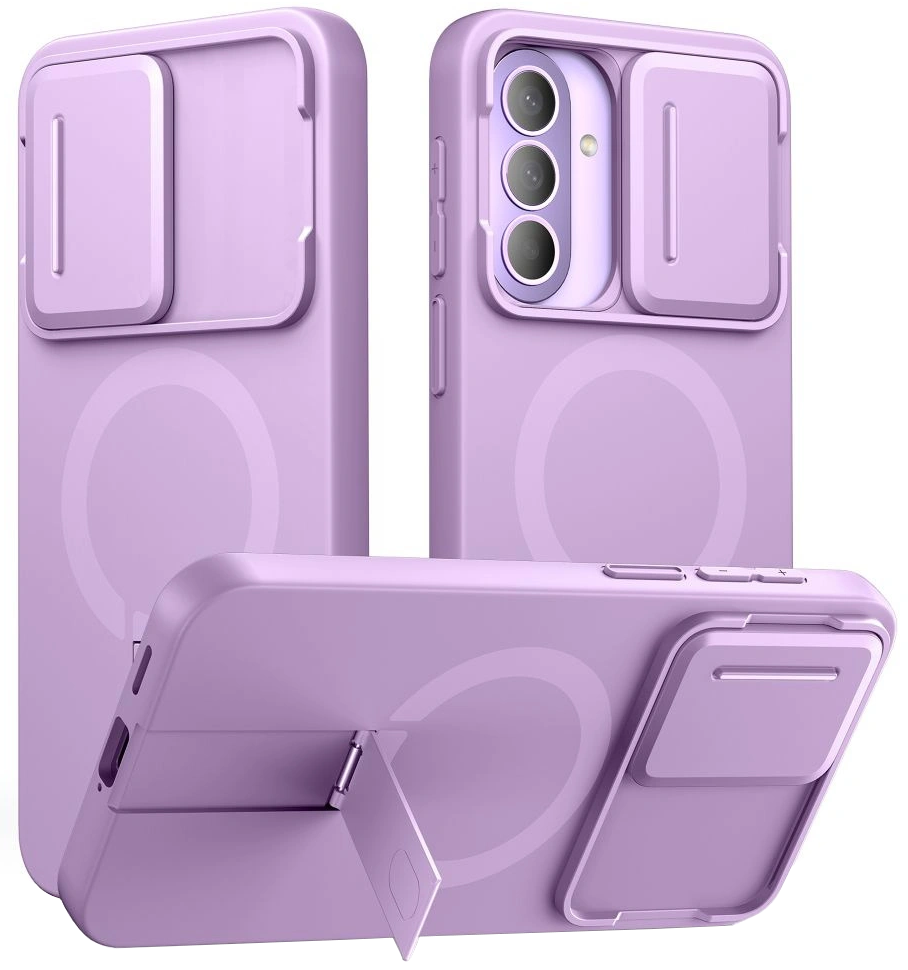 Θήκη MagSafe για Samsung Galaxy A57 5G, Tech-Protect, Kevlar Aura, Μωβ