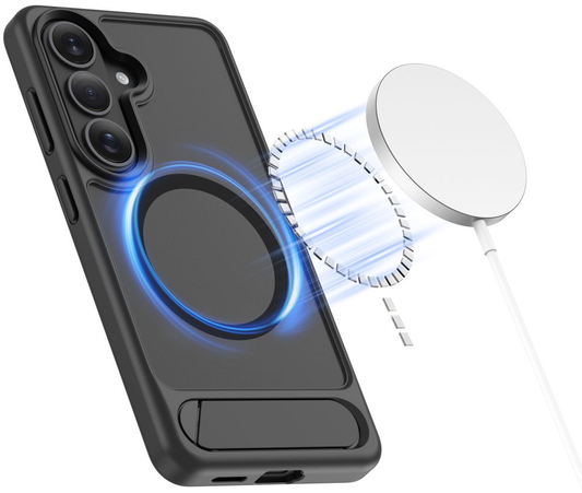 Θήκη MagSafe για Samsung Galaxy S26 Plus S947, Tech-Protect, Magrack, Ματ Μαύρη