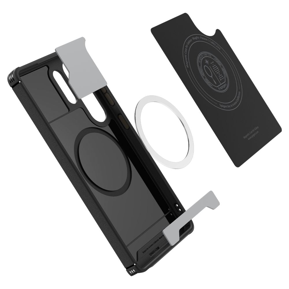 Θήκη MagSafe για Samsung Galaxy S25 Ultra S938, Spigen, Mag Armor, Μαύρη ACS08913