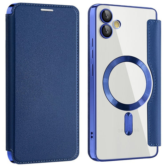 Θήκη MagSafe για Samsung Galaxy A05 A055, Techsuit, SmartMag Book, Μπλε