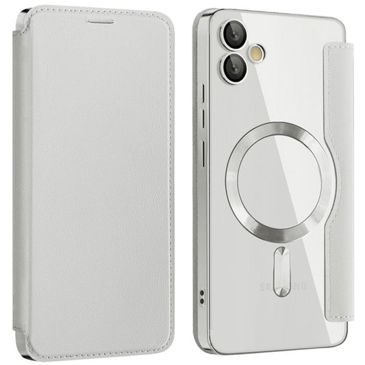 Θήκη MagSafe για Samsung Galaxy A05 A055, Techsuit, SmartMag Book, Γκρι