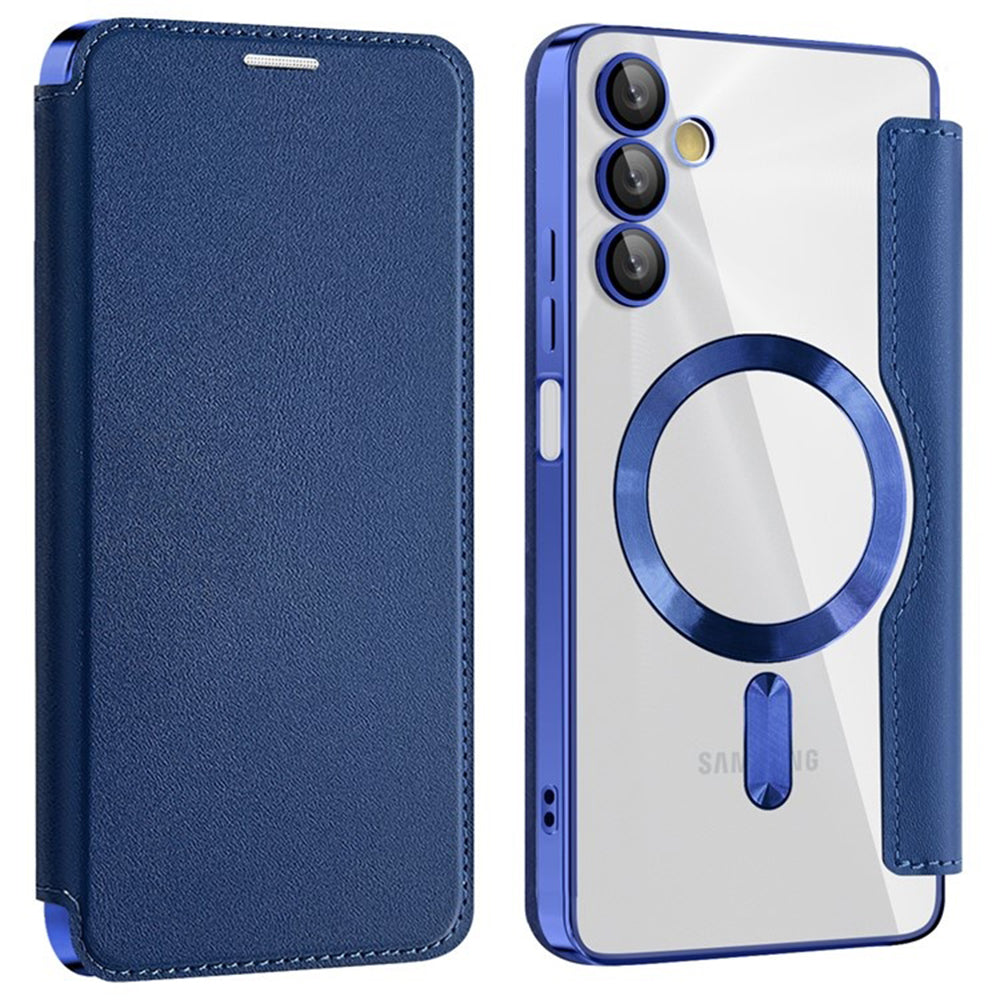 Θήκη MagSafe για Samsung Galaxy A05s A057, Techsuit, SmartMag Book, Μπλε