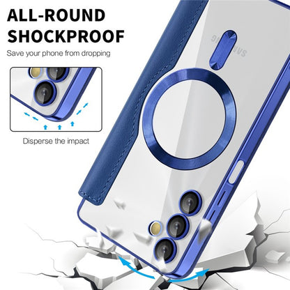 Θήκη MagSafe για Samsung Galaxy A05s A057, Techsuit, SmartMag Book, Μπλε