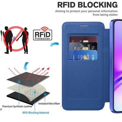 Θήκη MagSafe για Samsung Galaxy A05s A057, Techsuit, SmartMag Book, Μπλε