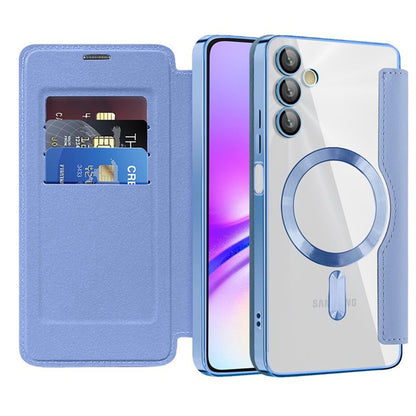Θήκη MagSafe για Samsung Galaxy A05s A057, Techsuit, SmartMag Book, Μπλε