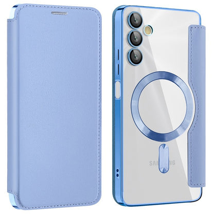 Θήκη MagSafe για Samsung Galaxy A05s A057, Techsuit, SmartMag Book, Μπλε