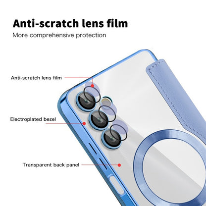 Θήκη MagSafe για Samsung Galaxy A05s A057, Techsuit, SmartMag Book, Μπλε