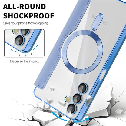 Θήκη MagSafe για Samsung Galaxy A05s A057, Techsuit, SmartMag Book, Μπλε