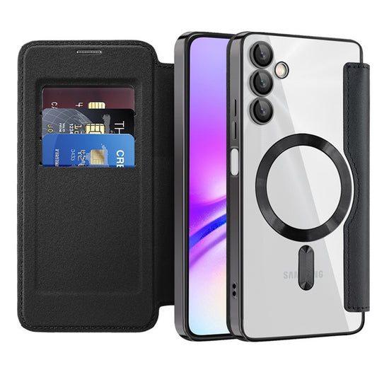 Θήκη MagSafe για Samsung Galaxy A05s A057, Techsuit, SmartMag Book, Μαύρο