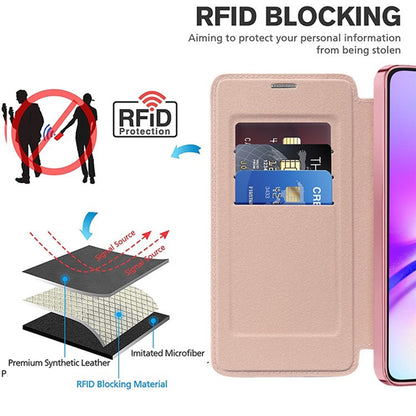 Θήκη MagSafe για Samsung Galaxy A05s A057, Techsuit, SmartMag Book, Ροζ