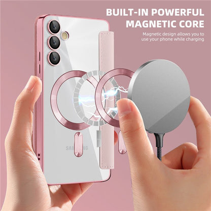 Θήκη MagSafe για Samsung Galaxy A05s A057, Techsuit, SmartMag Book, Ροζ