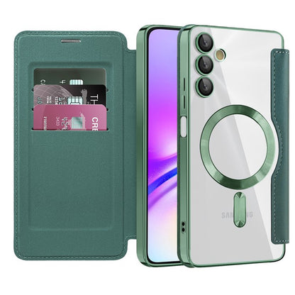 Θήκη MagSafe για Samsung Galaxy A05s A057, Techsuit, SmartMag Book, Πράσινο