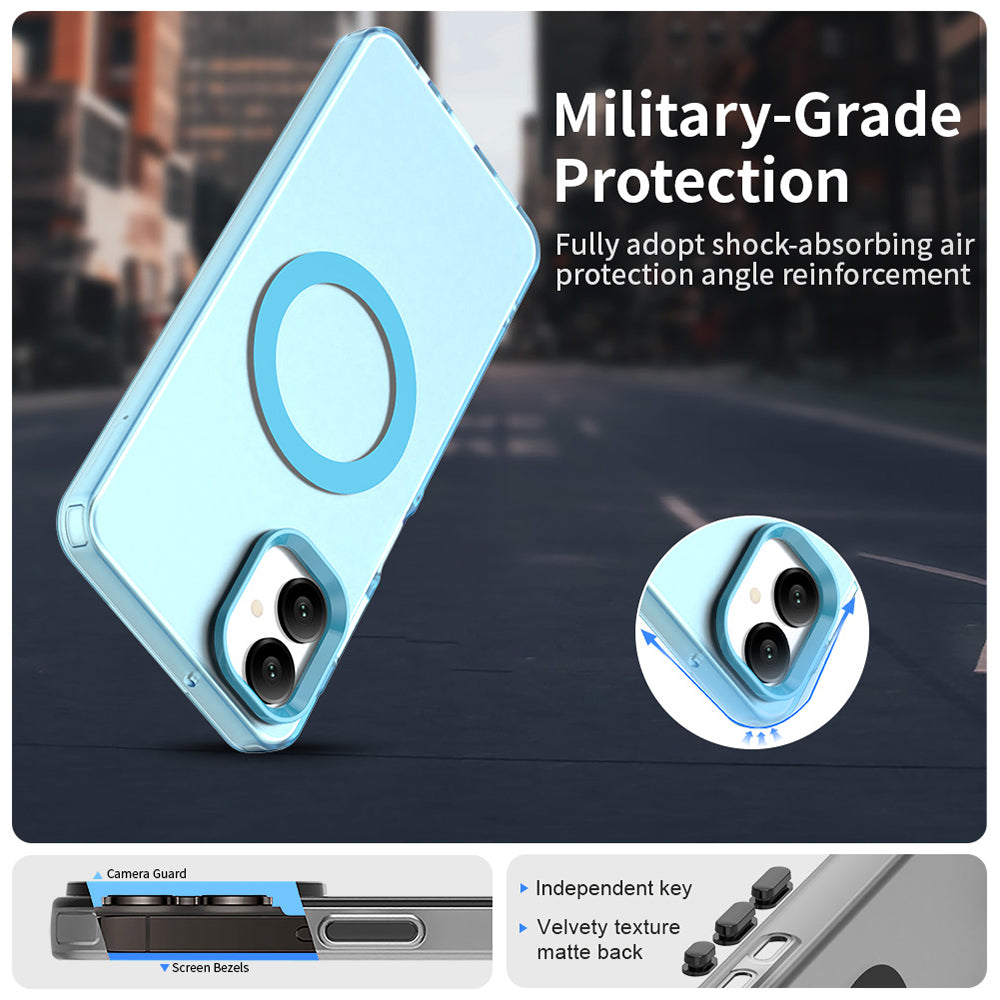 Θήκη MagSafe για Samsung Galaxy A06 A065, Techsuit, CandyCase, Μπλε