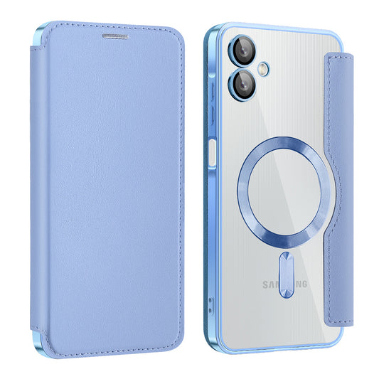 Θήκη MagSafe για Samsung Galaxy A06 A065, Techsuit, SmartMag Book, Μπλε