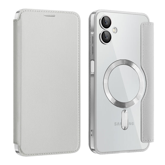 Θήκη MagSafe για Samsung Galaxy A06 A065, Techsuit, SmartMag Book, Γκρι