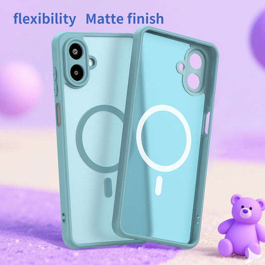 MagSafe Case for Samsung Galaxy A07 4G A075, Techsuit, HaloFrost II, Light Green