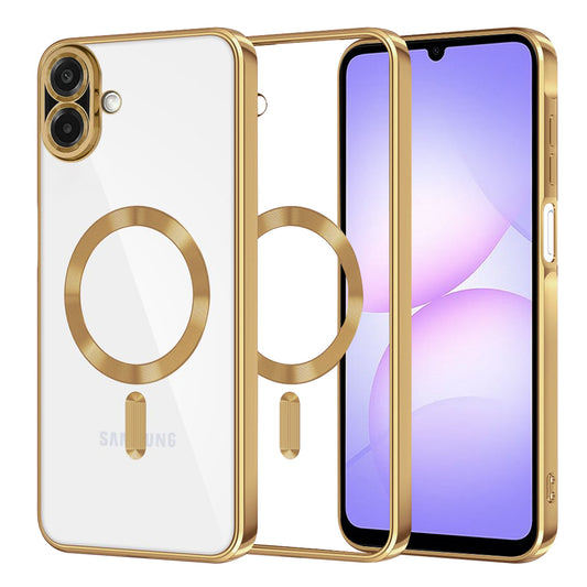 Θήκη MagSafe για Samsung Galaxy A07 4G A075, Techsuit, Luxury Crystal, Χρυσή