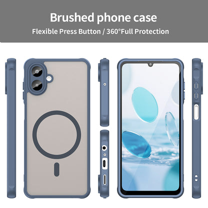 Θήκη MagSafe για Samsung Galaxy A07 4G A075, Techsuit, HaloFrost II, Μπλε Σκούρο