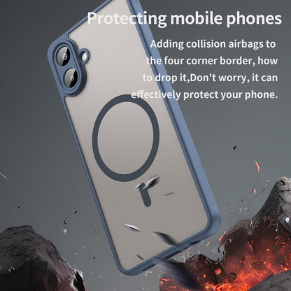 Θήκη MagSafe για Samsung Galaxy A07 4G A075, Techsuit, HaloFrost II, Μπλε Σκούρο