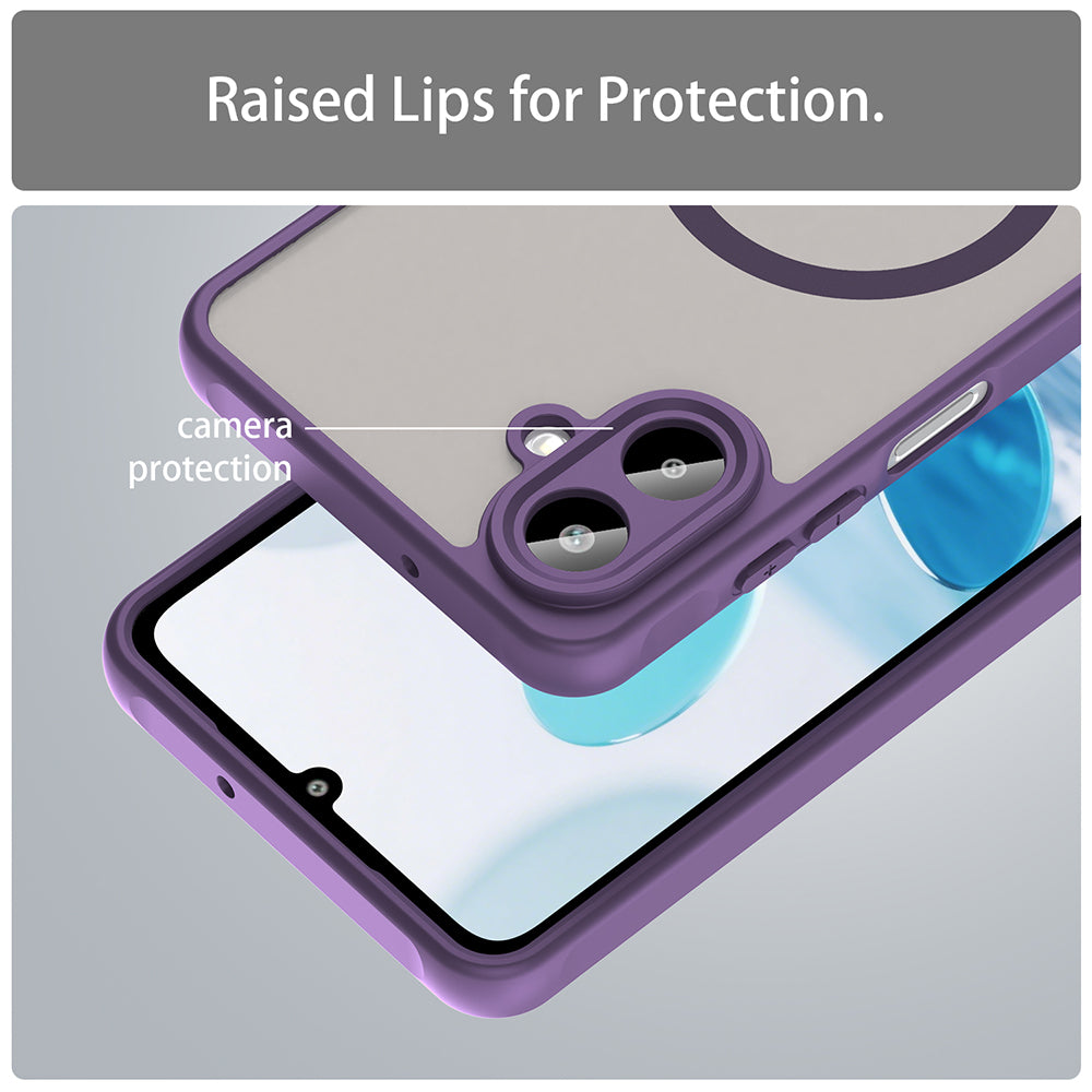 Θήκη MagSafe για Samsung Galaxy A07 4G A075, Techsuit, HaloFrost II, Μωβ