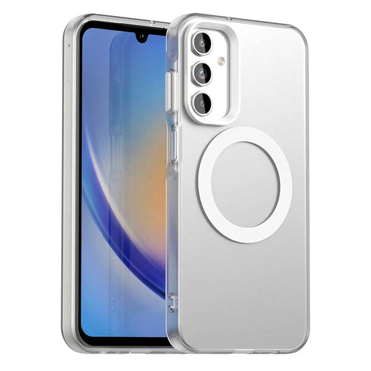 Θήκη MagSafe για Samsung Galaxy A15 5G A156 / A15 A155, Techsuit, CandyCase, Λευκό