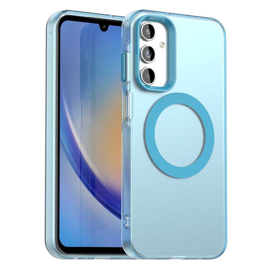 Θήκη MagSafe για Samsung Galaxy A15 5G A156 / A15 A155, Techsuit, CandyCase, Μπλε