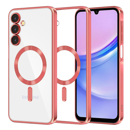 Θήκη MagSafe για Samsung Galaxy A15 5G A156 / A15 A155, Techsuit, Luxury Crystal, Κόκκινο