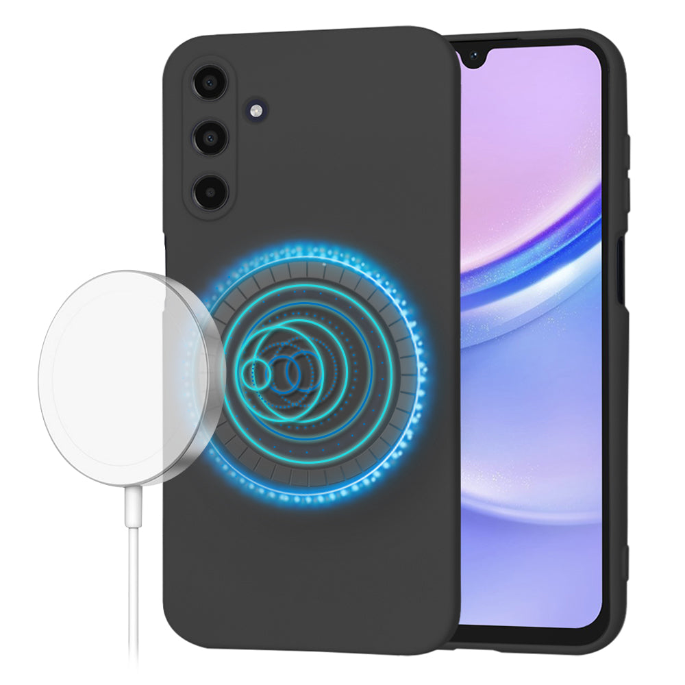 Θήκη MagSafe για Samsung Galaxy A15 A155, Techsuit, SoftFlex, Μαύρο