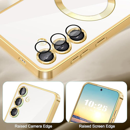 Θήκη MagSafe για Samsung Galaxy A16 5G A166 / A16 4G A165, Techsuit, Luxury Crystal, Ροζ