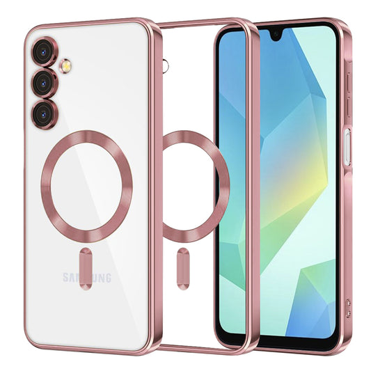 Θήκη MagSafe για Samsung Galaxy A16 5G A166 / A16 4G A165, Techsuit, Luxury Crystal, Ροζ