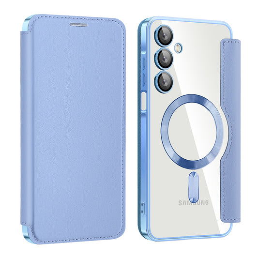 Θήκη MagSafe για Samsung Galaxy A16 5G A166 / A16 4G A165, Techsuit, SmartMag Book, Μπλε