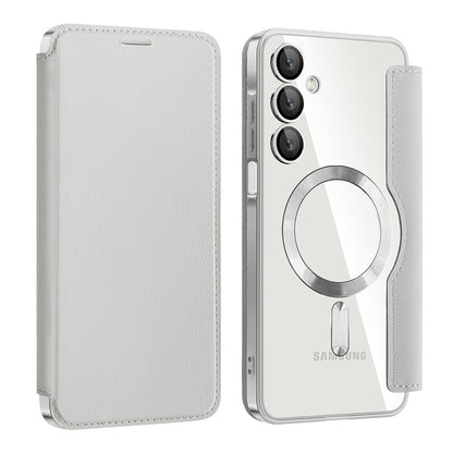 Θήκη MagSafe για Samsung Galaxy A16 5G A166 / A16 4G A165, Techsuit, SmartMag Book, Γκρι