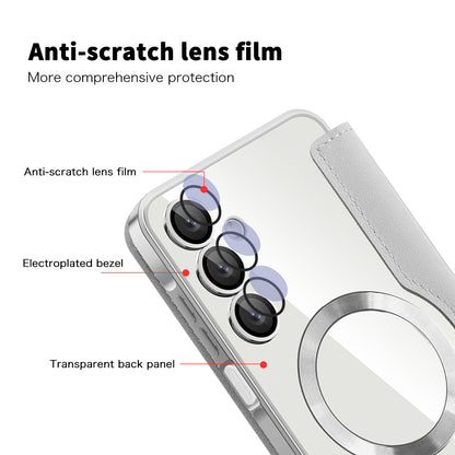 Θήκη MagSafe για Samsung Galaxy A16 5G A166 / A16 4G A165, Techsuit, SmartMag Book, Γκρι