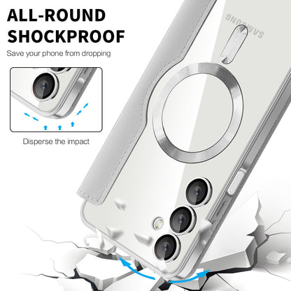 Θήκη MagSafe για Samsung Galaxy A16 5G A166 / A16 4G A165, Techsuit, SmartMag Book, Γκρι