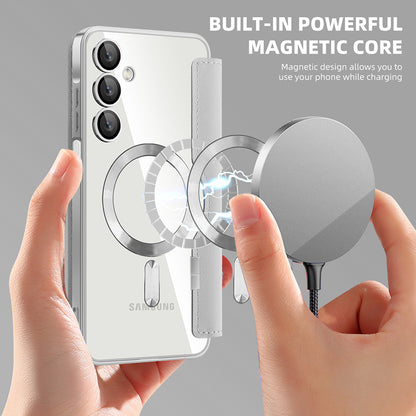 Θήκη MagSafe για Samsung Galaxy A16 5G A166 / A16 4G A165, Techsuit, SmartMag Book, Γκρι